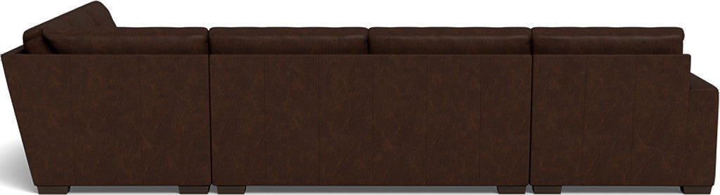 Mas Mesa 162" Deep Leather Corner Sectionals w. Left Chaise - Cheyenne Arrowshaft