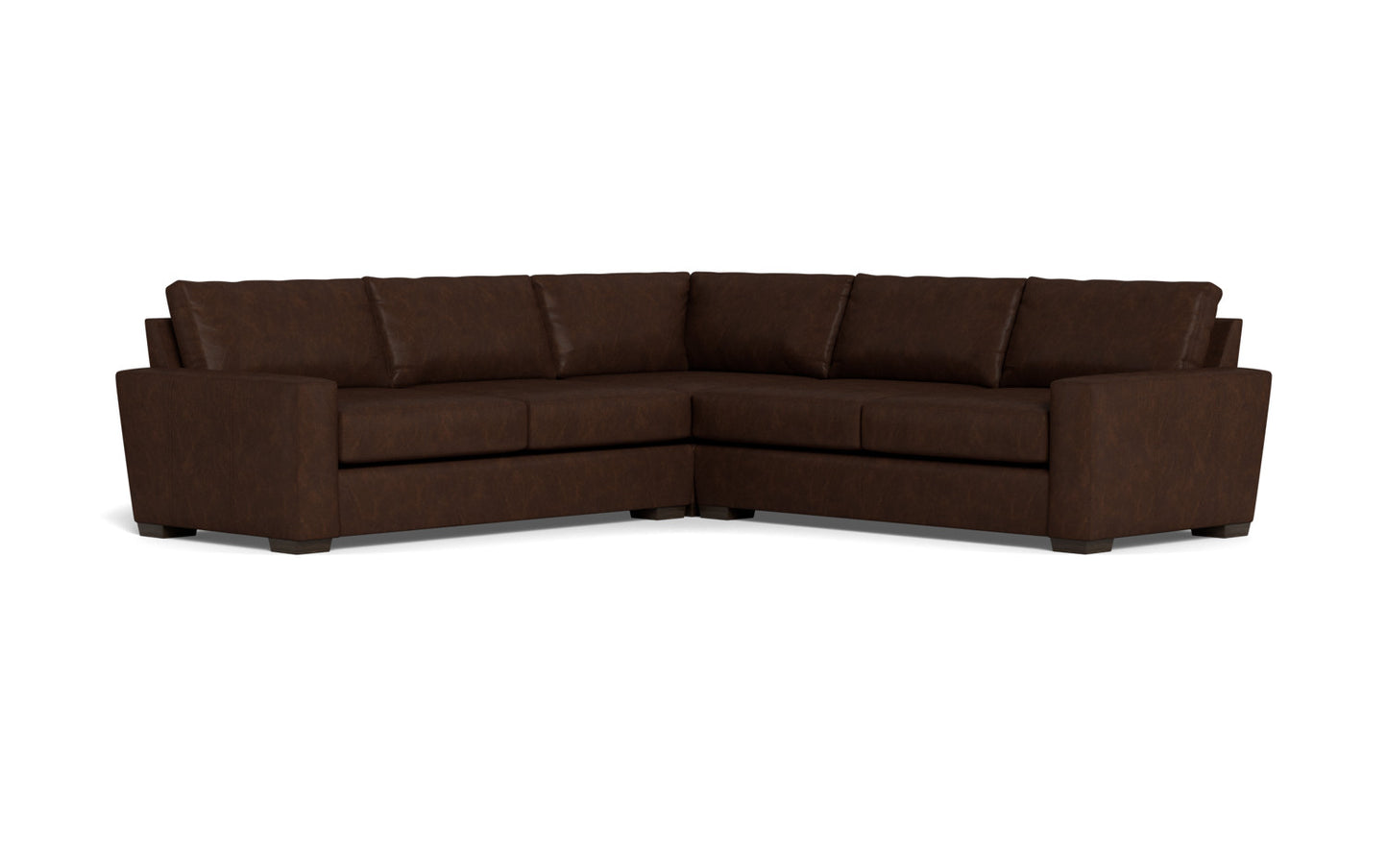 Mesa 121" Leather Corner Sectional -