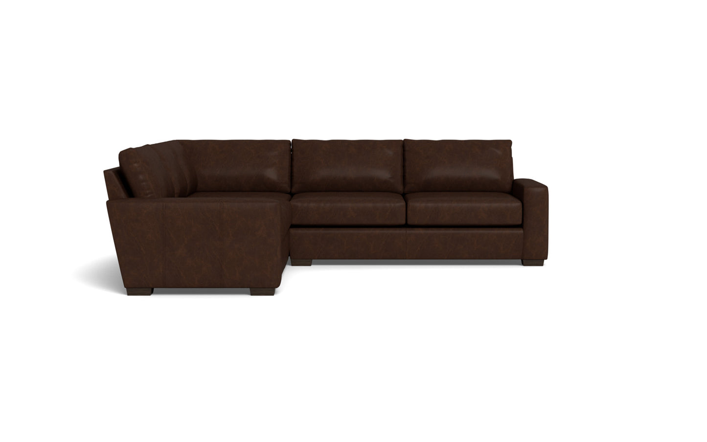 Mesa 121" Leather Corner Sectional - Cheyenne Arrowshaft
