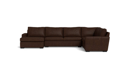 Mesa 156" Leather Corner Sectionals w. Left Chaise - Cheyenne Arrowshaft