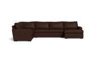 Mas Mesa 162" Deep Leather Corner Sectionals w. Right Chaise - Cheyenne Arrowshaft