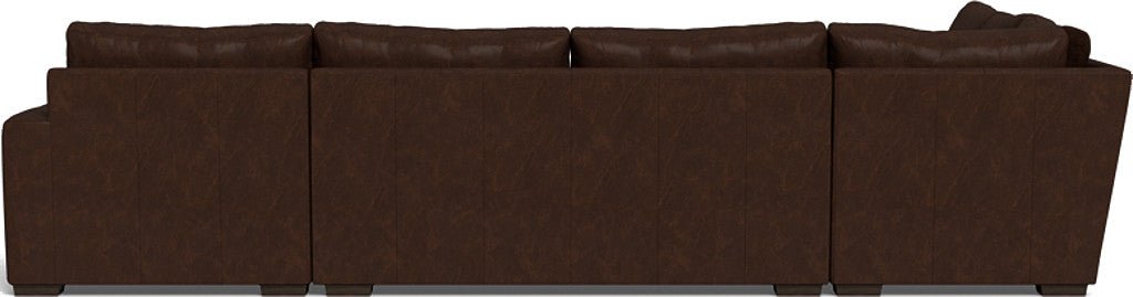 Mas Mesa 162" Deep Leather Corner Sectionals w. Right Chaise - Cheyenne Arrowshaft