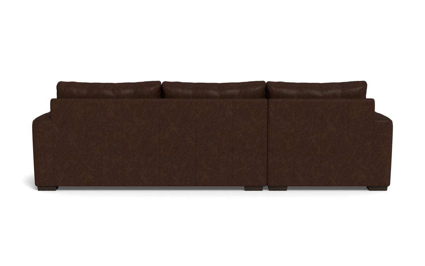 Mesa 123" Leather Left Chaise Sectional - Cheyenne Arrowshaft