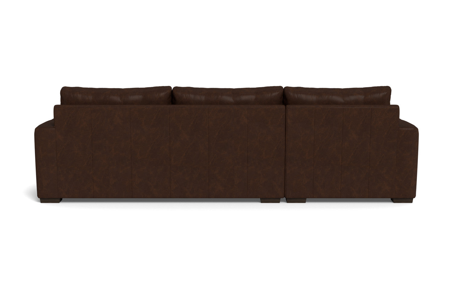 Mesa 123" Leather Left Chaise Sectional - Cheyenne Arrowshaft