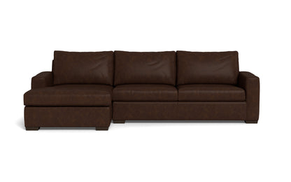 Mesa 123" Leather Left Chaise Sectional - Cheyenne Arrowshaft