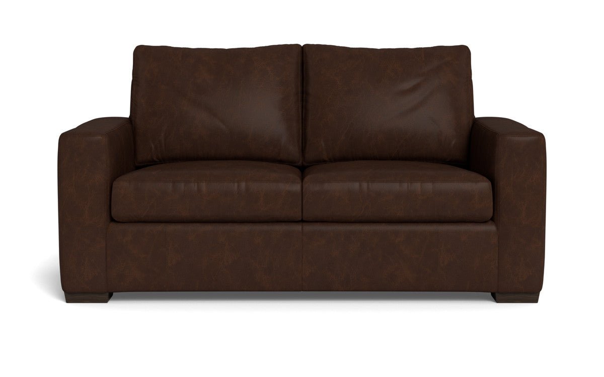 Mas Mesa 72" Deep Leather Loveseat - Cheyenne Arrowshaft