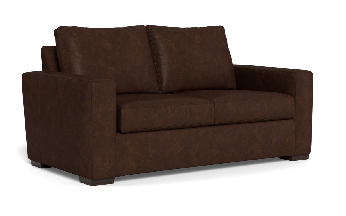 Mas Mesa 72" Deep Leather Loveseat - Cheyenne Arrowshaft