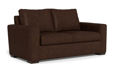 Mas Mesa 72" Deep Leather Loveseat - Cheyenne Arrowshaft