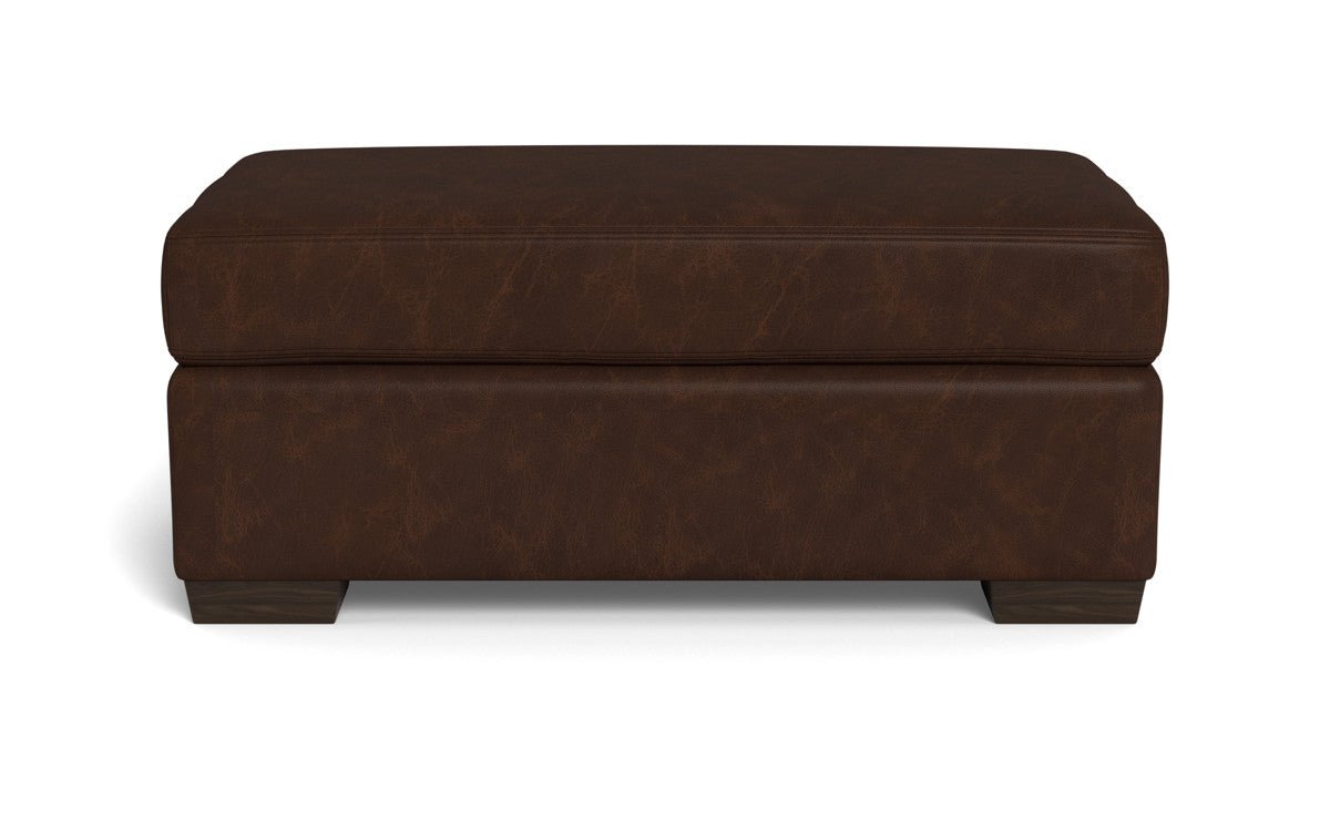 Mas Mesa Leather Ottoman -