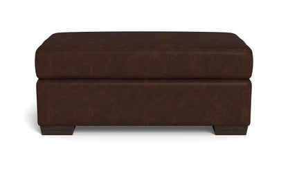 Mas Mesa Leather Ottoman -