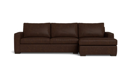 Mesa 123" Leather Right Chaise Sectional - Cheyenne Arrowshaft
