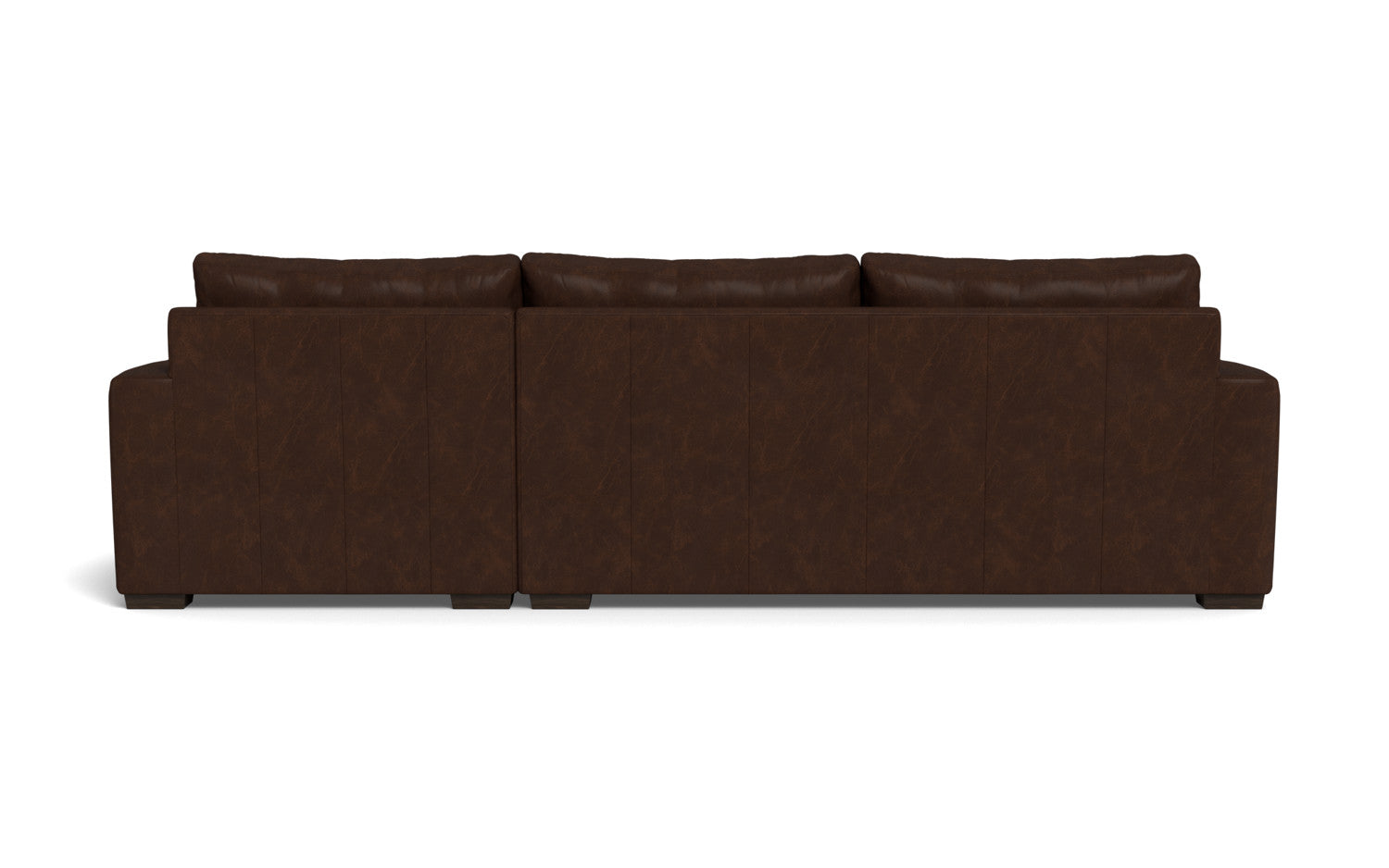 Mesa 123" Leather Right Chaise Sectional - Cheyenne Arrowshaft