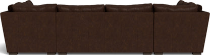 Mas Mesa 166" Deep Leather Condo U Sectional - Cheyenne Arrowshaft