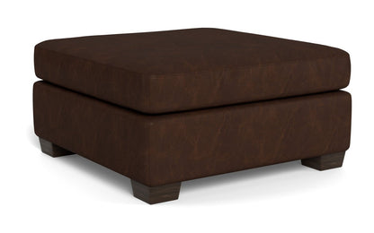 Track Leather Ottoman - Cheyenne Arrowshaft