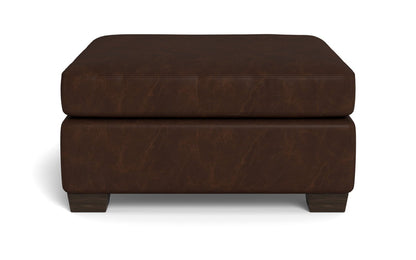 Mesa Leather Cocktail Ottoman -