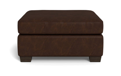 Track Leather Ottoman - Cheyenne Arrowshaft