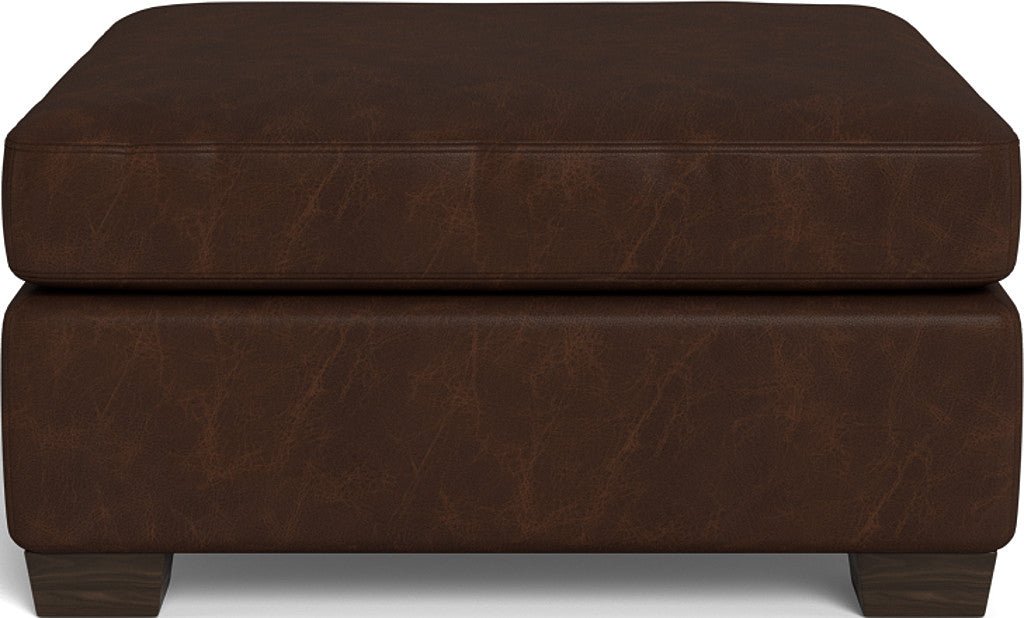 Track Leather Ottoman - Cheyenne Arrowshaft