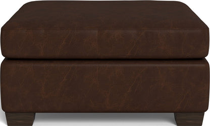 Track Leather Ottoman - Cheyenne Arrowshaft