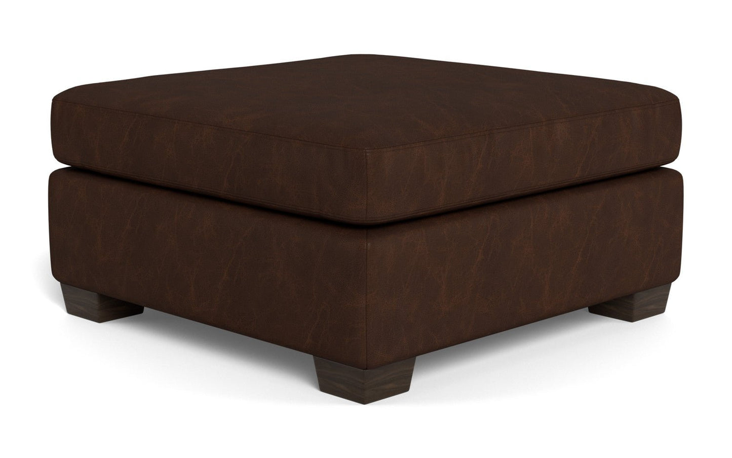 Mesa Leather Cocktail Ottoman - Cheyenne Arrowshaft