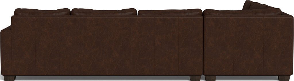 Track 121" Leather Left Corner Sectional With Raf Sleeper Sectional - Cheyenne Arrowshaft
