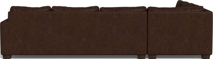Track 121" Leather Left Corner Sectional With Raf Sleeper Sectional - Cheyenne Arrowshaft
