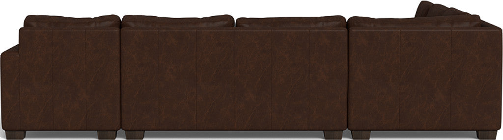 Track 141" Leather Corner Sectionals w. Right Chaise - Cheyenne Arrowshaft