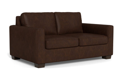 Track 62" Leather Loveseat - Cheyenne Arrowshaft