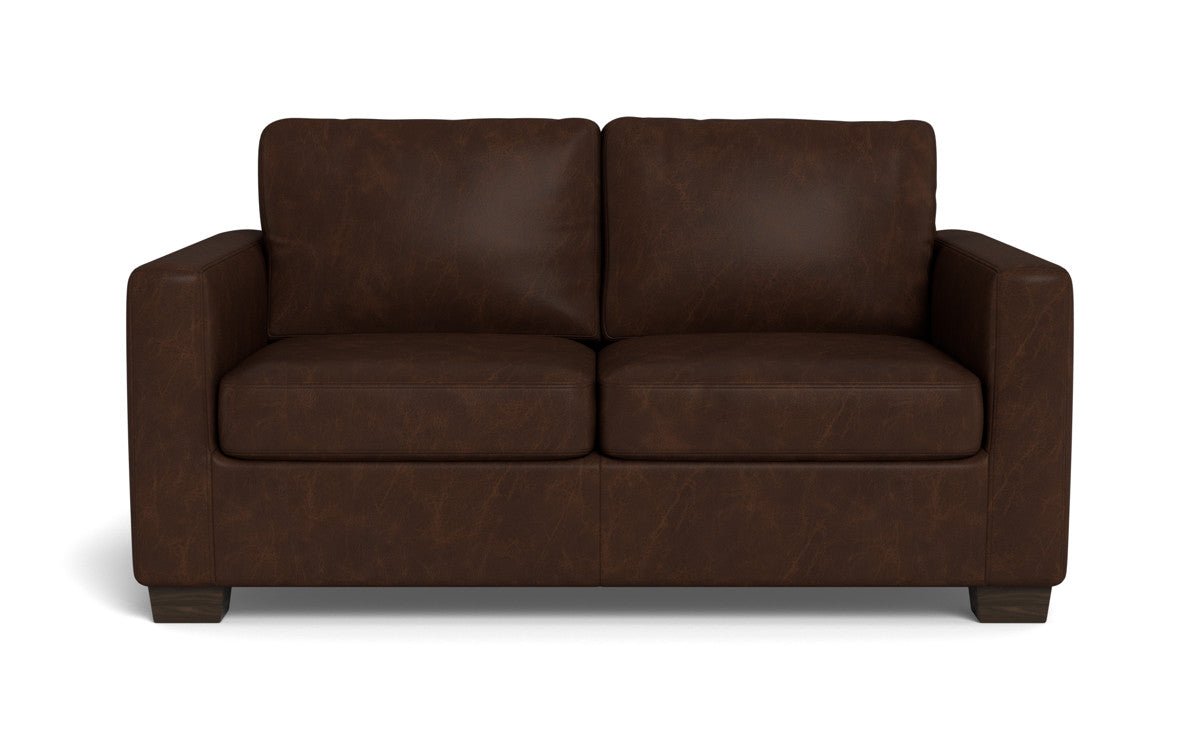 Track 62" Leather Loveseat - Cheyenne Arrowshaft