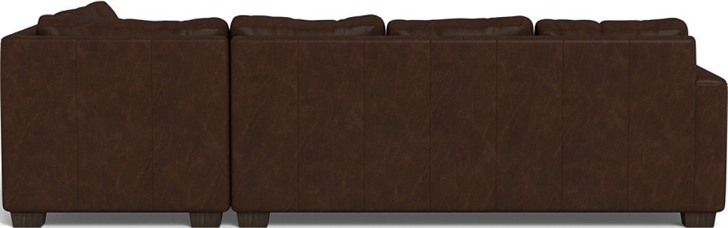 Track 121" Leather Right Chaise Sleeper Sectional - Cheyenne Arrowshaft