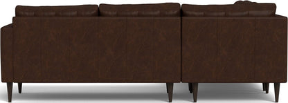 Wallace 102" Leather Corner Sectional - Cheyenne Arrowshaft