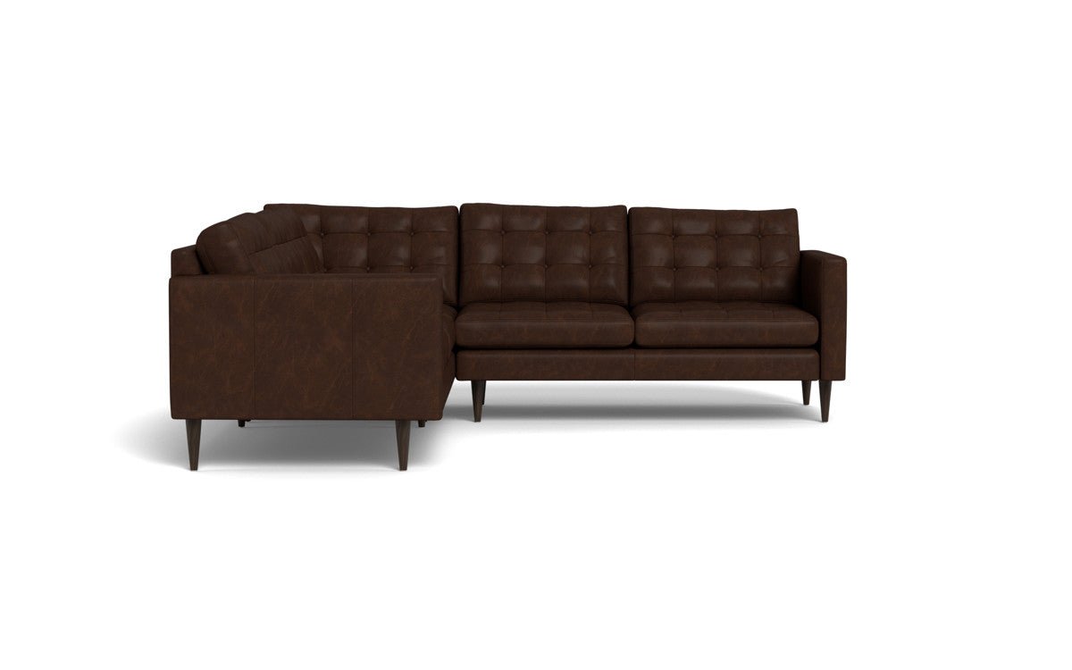 Wallace 102" Leather Corner Sectional - Cheyenne Arrowshaft
