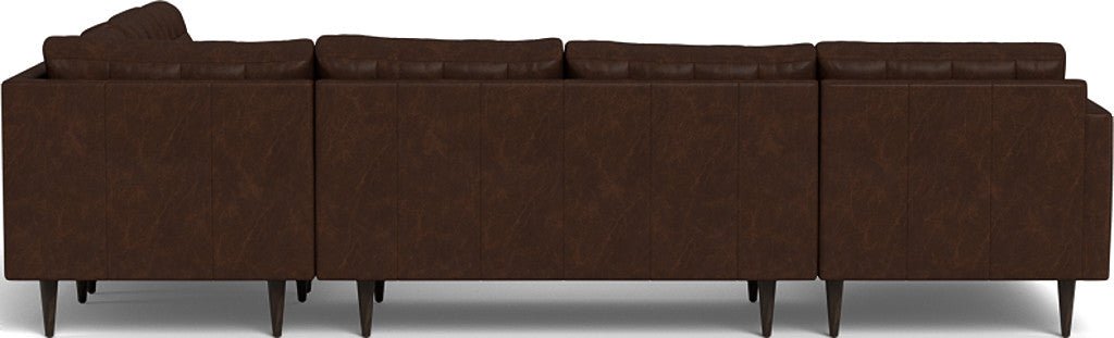 Wallace 130" Leather Corner Sectionals w. Left Chaise - Cheyenne Arrowshaft