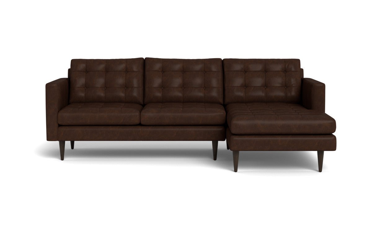 Wallace 98" Leather Right Chaise Sectional - Cheyenne Arrowshaft