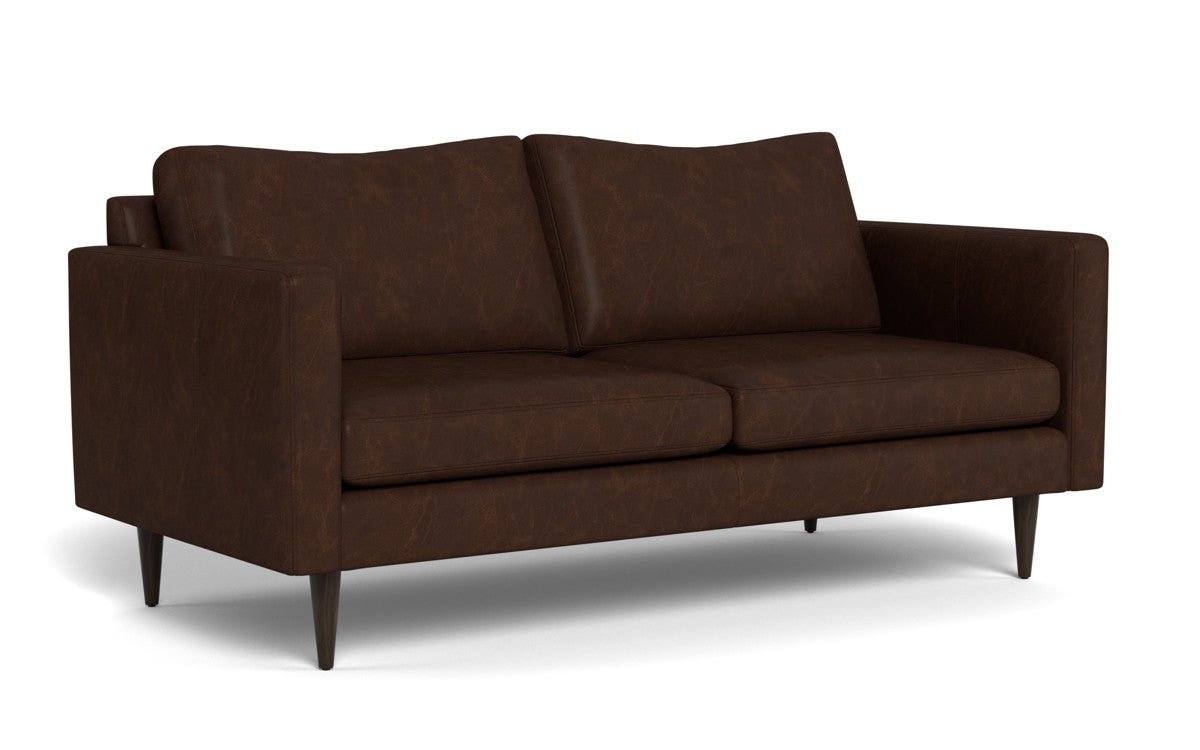 Wallace 74" Leather Untufted Apartment Sofa - Cheyenne Arrowshaft