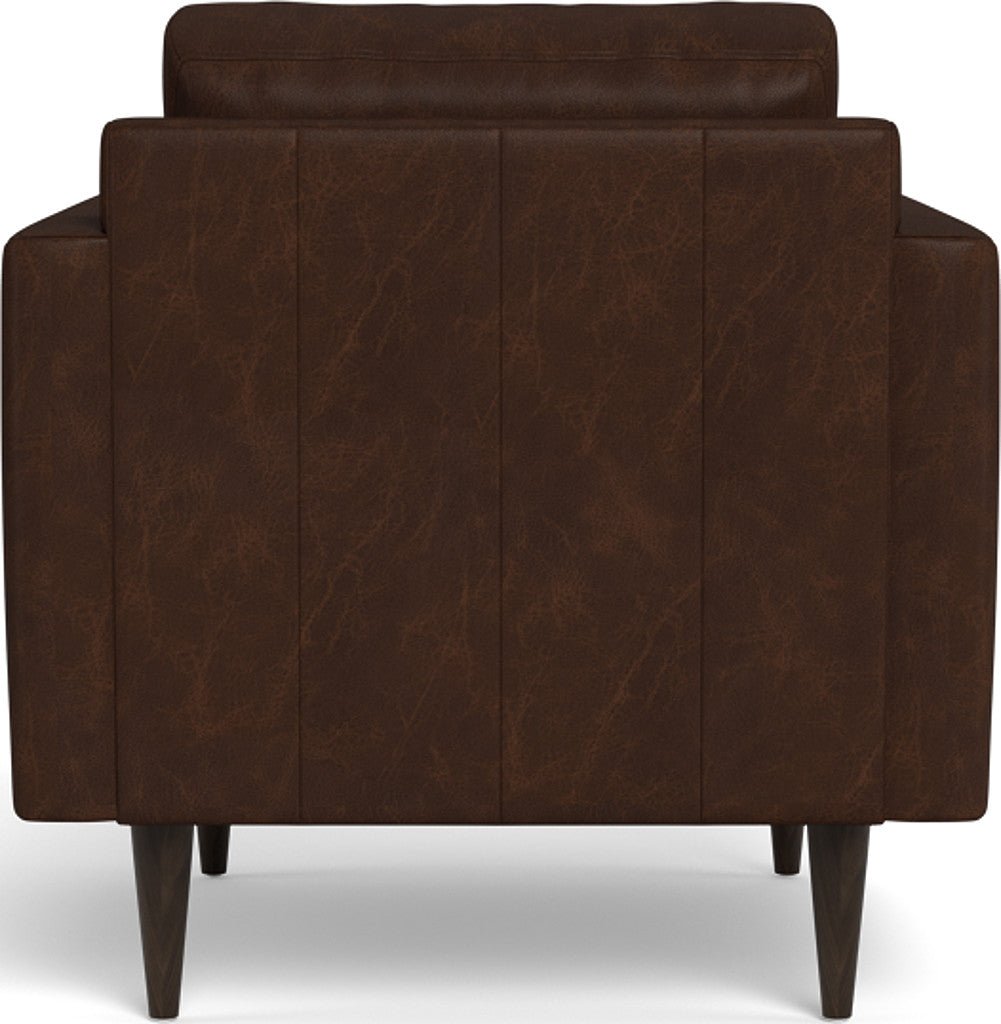 Wallace 34" Leather Untufted Arm Chair - Cheyenne Arrowshaft