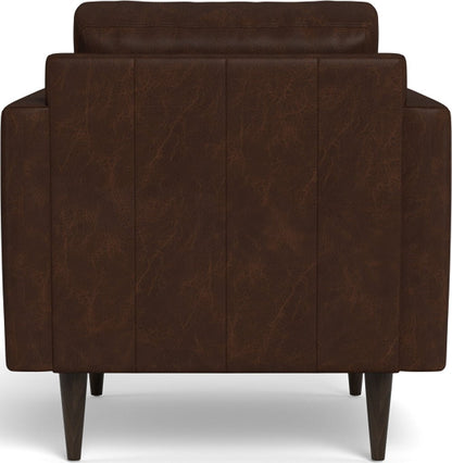 Wallace 34" Leather Untufted Arm Chair - Cheyenne Arrowshaft