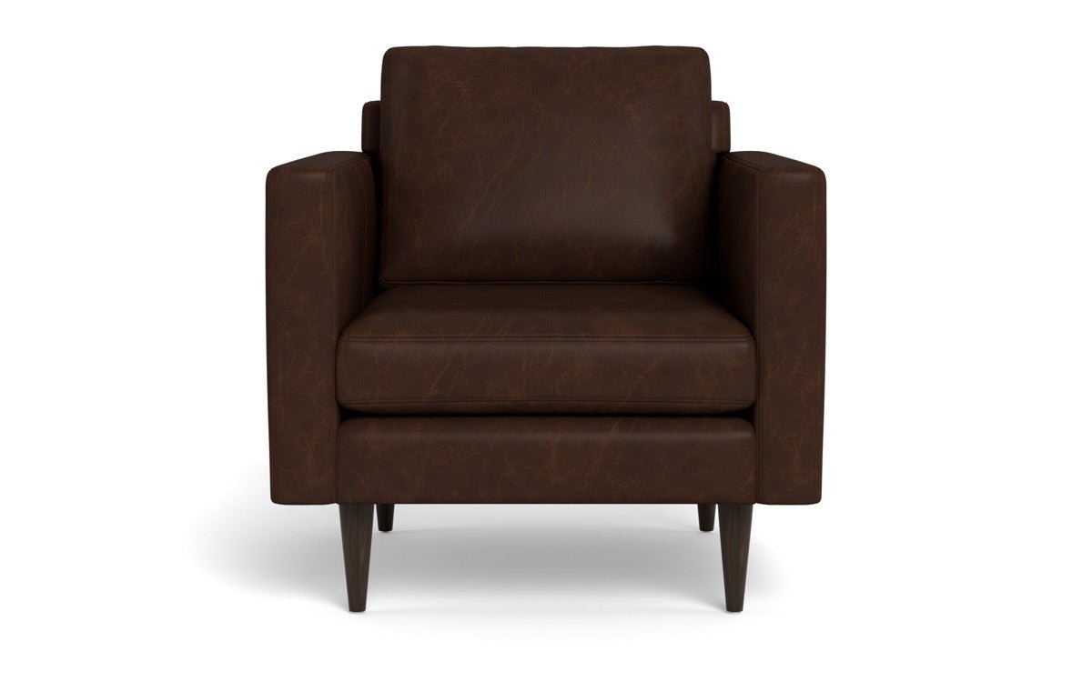 Wallace 34" Leather Untufted Arm Chair - Cheyenne Arrowshaft