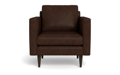 Wallace 34" Leather Untufted Arm Chair - Cheyenne Arrowshaft