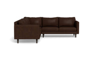 Wallace 102" Leather Untufted Corner Sectional - Cheyenne Arrowshaft