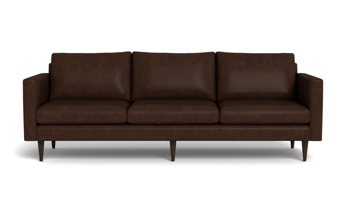 Wallace 98" Leather Untufted Estate Sofa - Cheyenne Arrowshaft