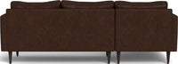 Wallace 98" Leather Untufted Left Chaise Sectional - Cheyenne Arrowshaft