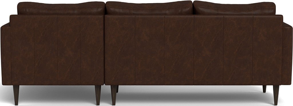 Wallace 98" Leather Untufted Right Chaise Sectional - Cheyenne Arrowshaft