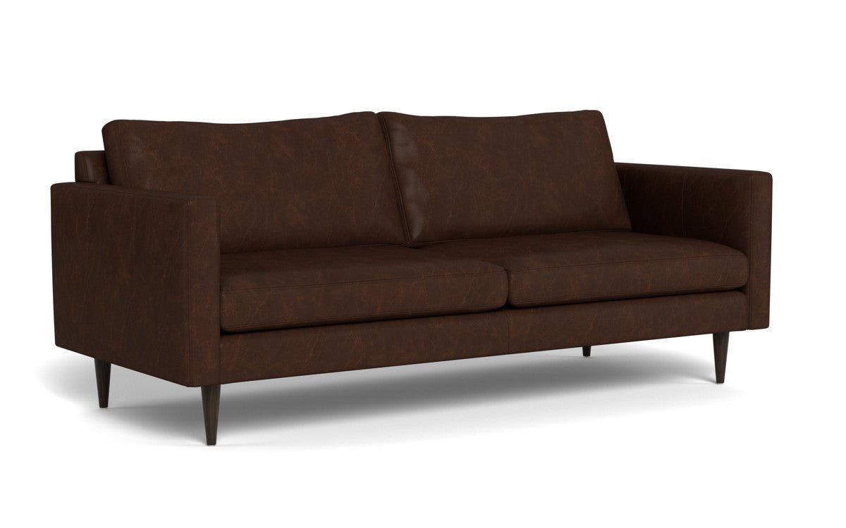 Wallace 85" Leather Untufted Sofa - Cheyenne Arrowshaft