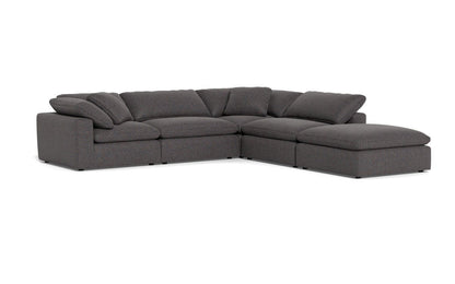 Fluffy 133.5" 4 Piece Sectional w/Otto - Cordova Eclipse