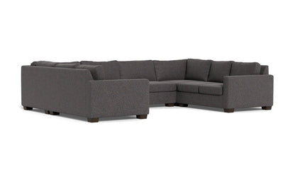 Track 141" Corner Sofa U Sectional - Cordova Eclipse