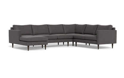 Wallace 130" Untufted Corner Sectionals w. Left Chaise - Cordova Eclipse