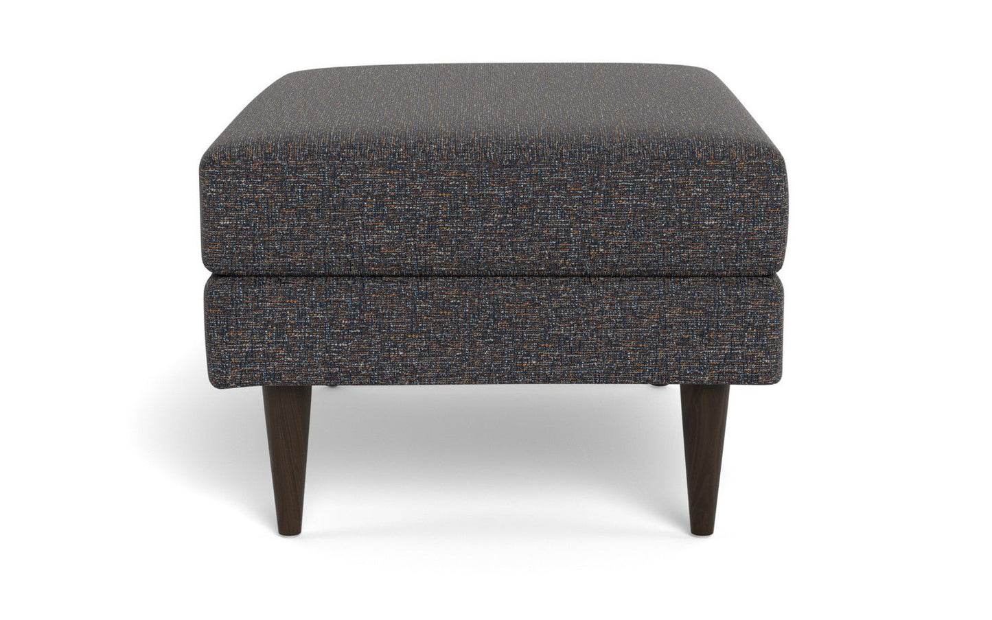 Wallace Untufted Ottoman - Camila Smoke