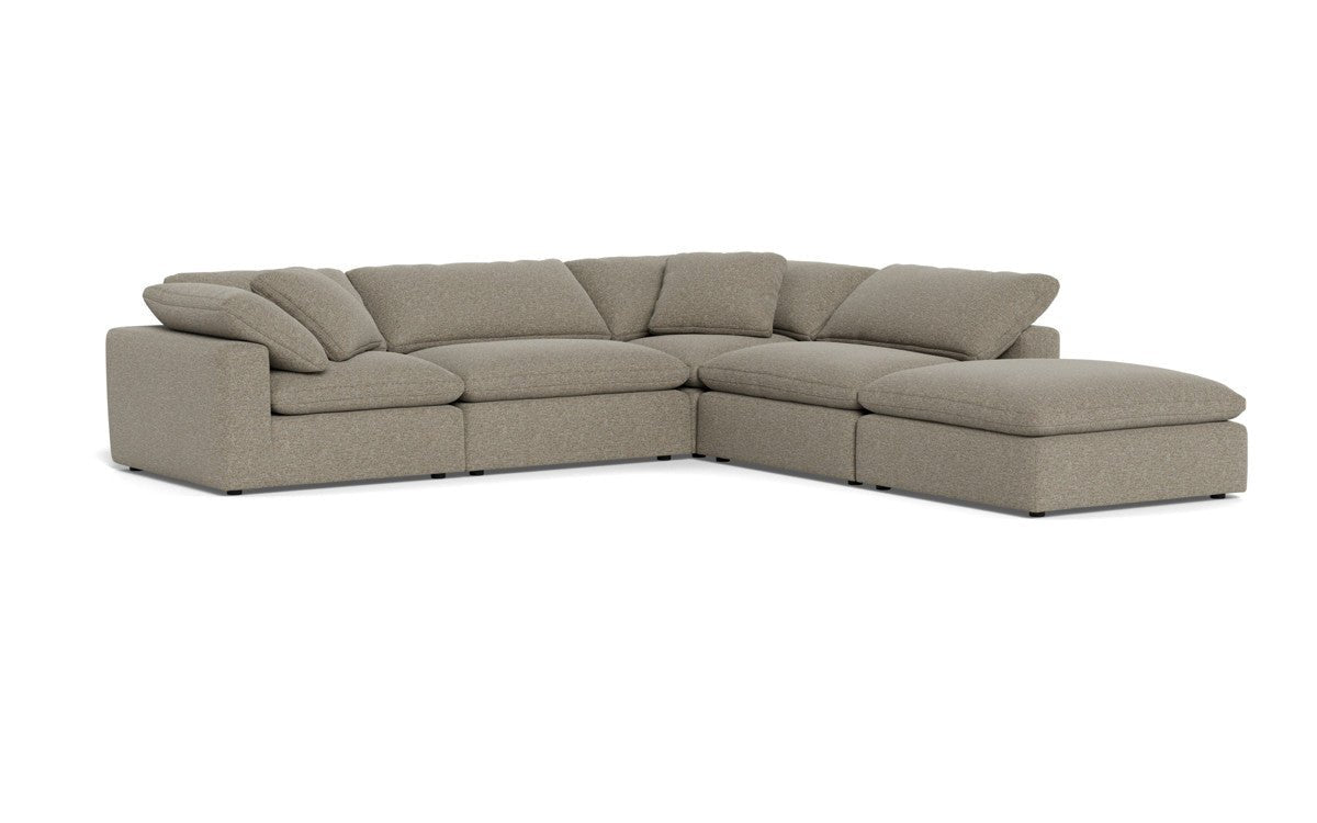 Fluffy 133.5" 4 Piece Sectional w/Otto - Cordova Mineral