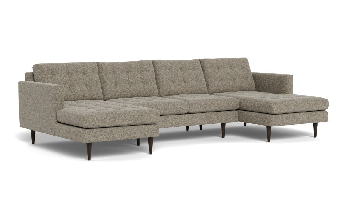 Wallace 126" Double Chaise U Sectional - Cordova Mineral