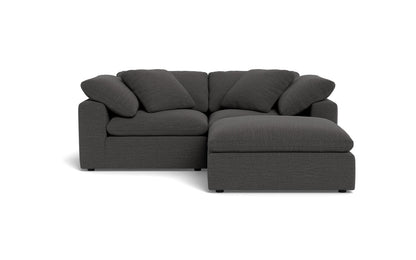 Fluffy 89" 2 Piece Sofa w/Otto - Curious Charcoal